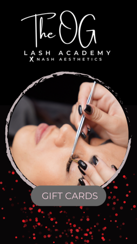 Order lash extension gift cards at The OG Lash Academy.